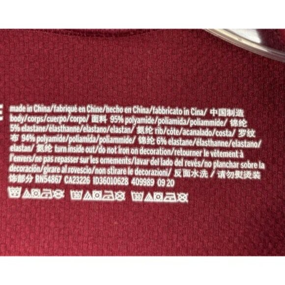 Victoria’s Secret PINK Activewear 1/4 Zip Cropped Pullover Jacket Red Maroon - Picture 5 of 11